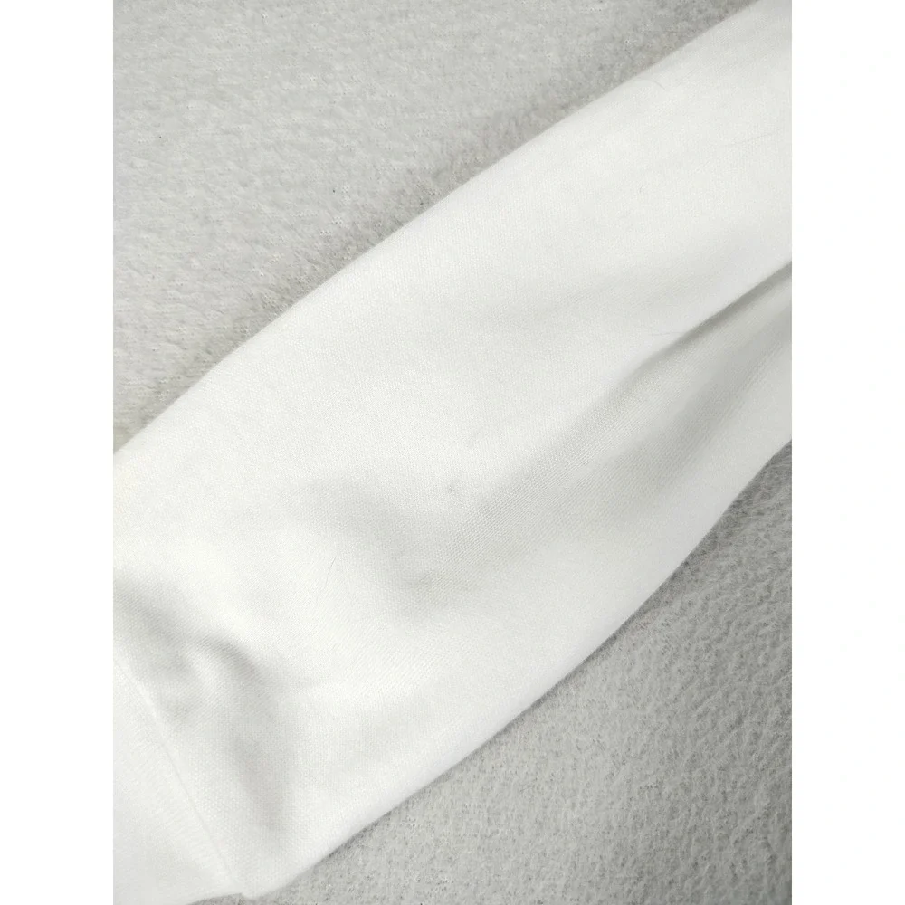 Ralph Lauren Coverall Baby Boy 12M White Organic Cotton Polo Long Sleeve Romper